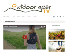 Tablet Screenshot of outdoorgeartv.com
